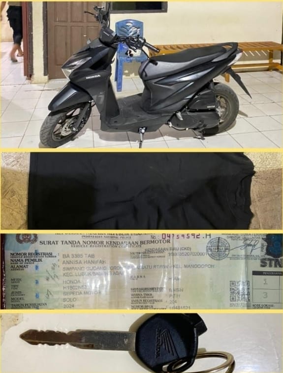 Hanya Hitungan Hari, Polres Tanah Datar Berhasil Ringkus Tersangka Curanmor